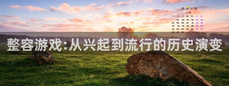 完美电竞官网电商怎么样知乎：整容游戏:从兴起到流行的历史演变