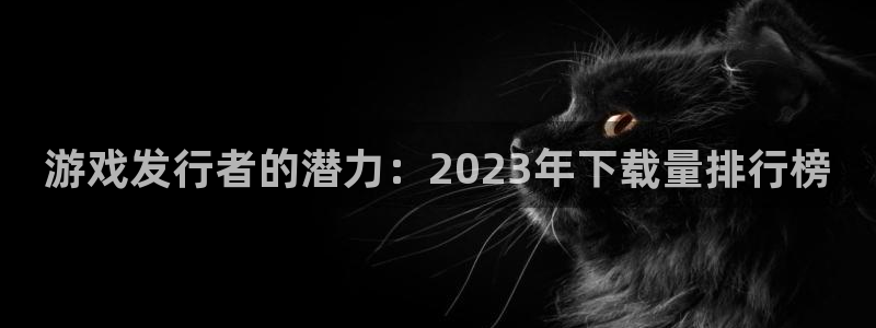 完美电竞官网平台登录入口官网：游戏发行者的潜力：2023年下载量排行榜